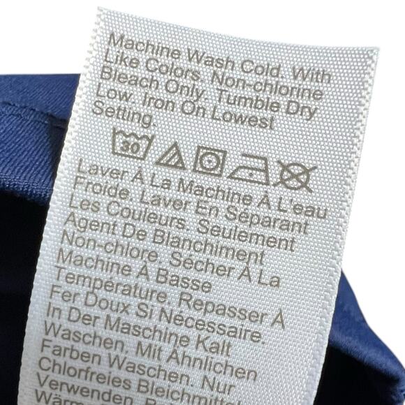 J.CREW Navy Blue Pleated Tennis Skirt with Built-In Stretch Shorts - Size L - Picture 7 of 8